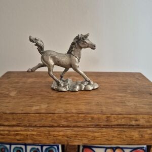 Vintage Pewter Horse Figurine